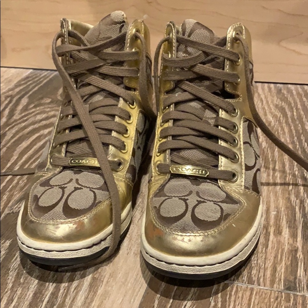 Coach High Top Tennis Shoes
